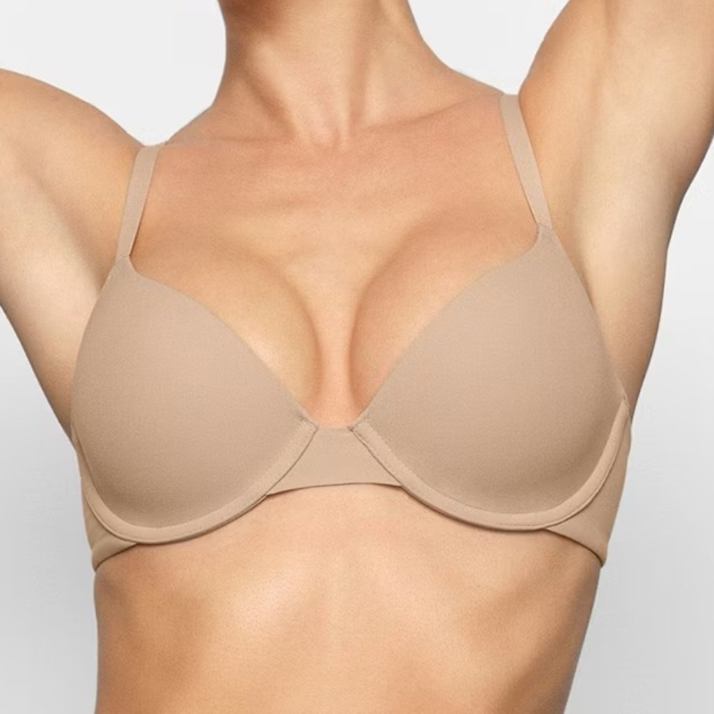 Nwt Skims (Size 36dddd) Fits Everybody T-Shirt Bra Clay